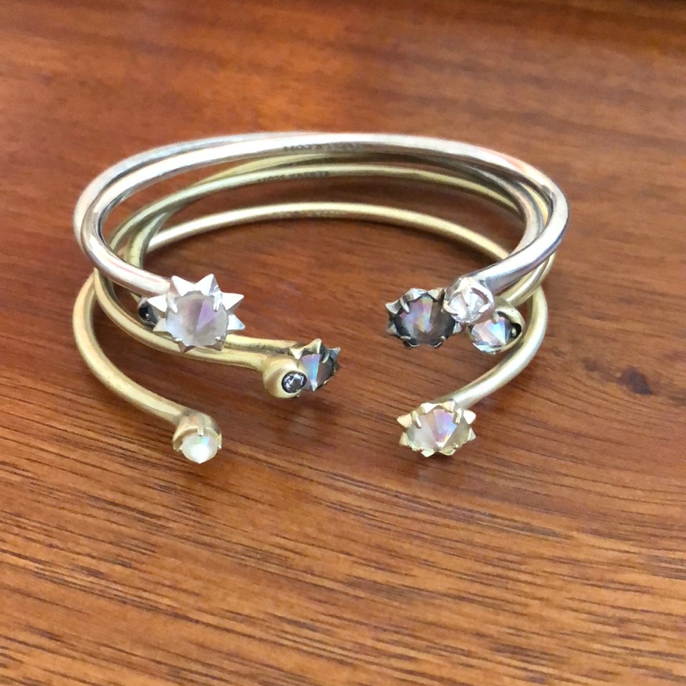 Mixed metal bracelet set